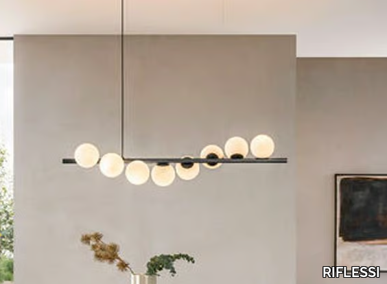 TWIST S8 - Painted metal pendant lamp _ RIFLESSI