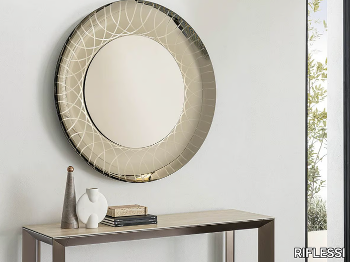 VANITY - Wall-mounted round mirror _ RIFLESSI