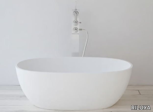 NANTES MINI - Oval Solid Surface bathtub _ RILUXA