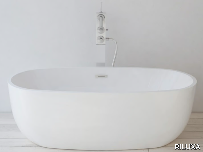 GLASGOW - Freestanding oval acrylic bathtub _ RILUXA