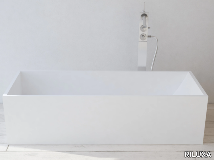 LA TURBIE - Rectangular Solid Surface bathtub _ RILUXA