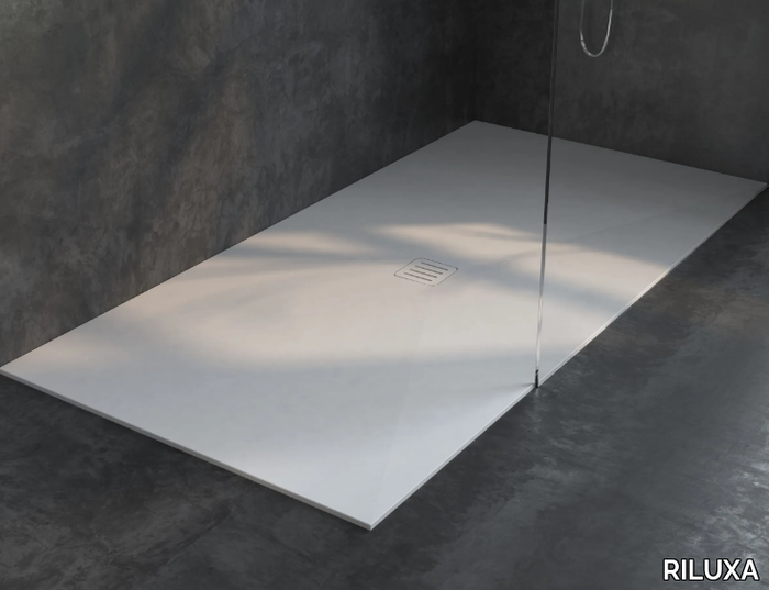 LIEGE - Rectangular extra flat Corian® shower tray _ RILUXA