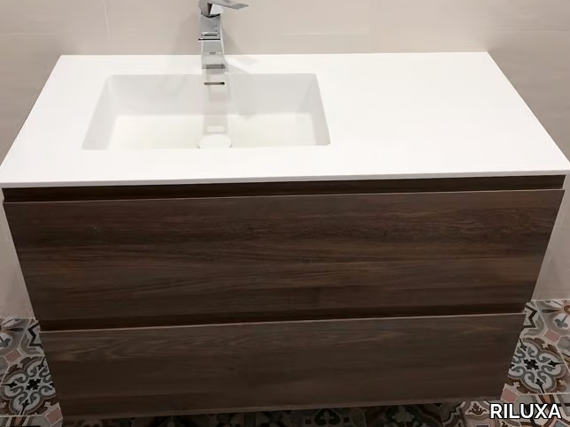 SQUARE - Vanity unit with drawers _ RILUXA