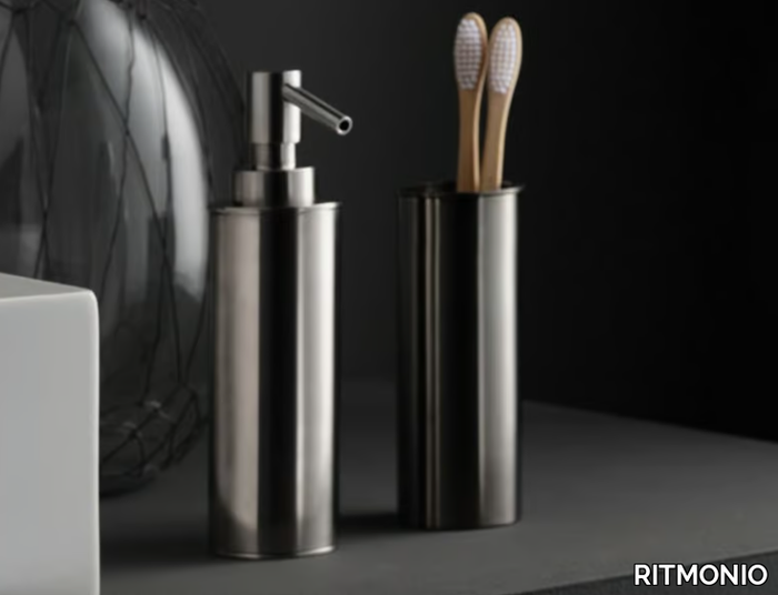 ELEMENTA - Stainless steel Bathroom soap dispenser _ RITMONIO