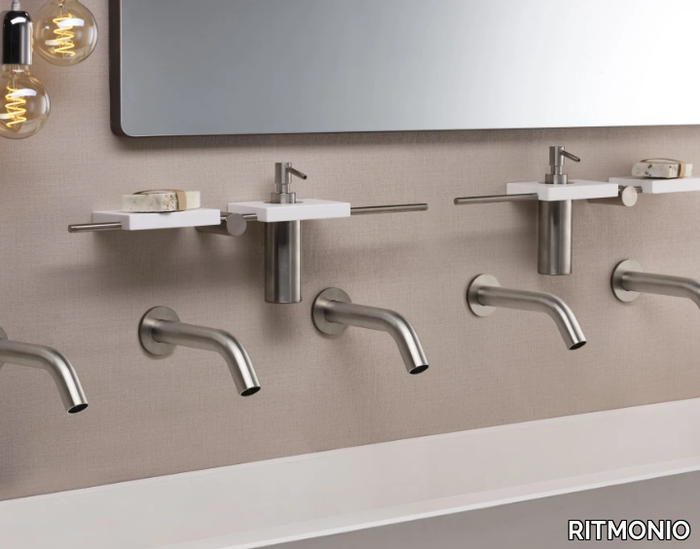 DIAMETRO 35 E-FLOW - Electronic wall-mounted washbasin tap _ RITMONIO