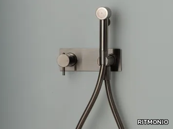 BATHROOM ACCESSORIES - Wall-mounted stainless steel handshower with hose _ RITMONIO