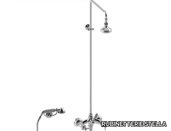 ITALICA 3284-33-90 - Wall-mounted shower panel with overhead shower _ RUBINETTERIE STELLA