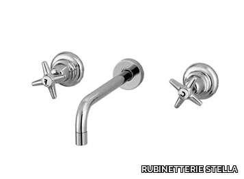 ITALICA 3863 - 3 hole wall-mounted washbasin tap _ RUBINETTERIE STELLA