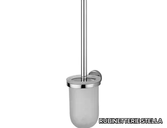 SIRIUS - Wall-mounted satin glass toilet brush _ RUBINETTERIE STELLA