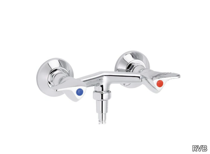 PILE & FACE - 2 hole wall-mounted bathtub mixer _ RVB