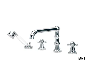 1920-1921 - 4 hole bathtub set with hand shower _ RVB