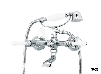 1935 LIMOGES - 2 hole wall-mounted bathtub mixer with hand shower _ RVB