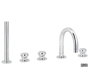 DEVILLE - 5 hole bathtub set with hand shower _ RVB