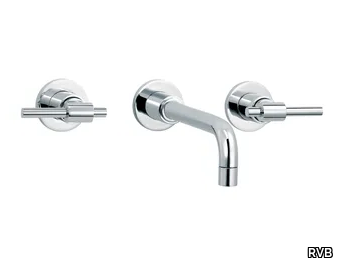 DYNAMIC - 3 hole wall-mounted washbasin mixer _ RVB