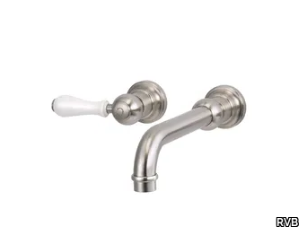 FLAMANT BUTLER - 2 hole wall-mounted metal washbasin tap _ RVB