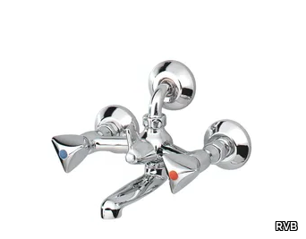 MEDICO - 2 hole wall-mounted bathtub mixer _ RVB