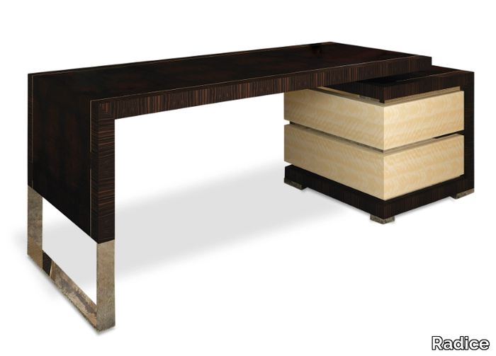 MADISON - Rectangular wooden writing desk with drawers _ Radice