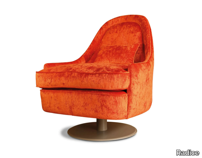 NADINE - Swivel fabric armchair _ Radice