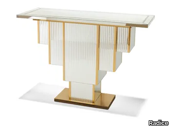 INCISO - Rectangular mirrored glass console table _ Radice