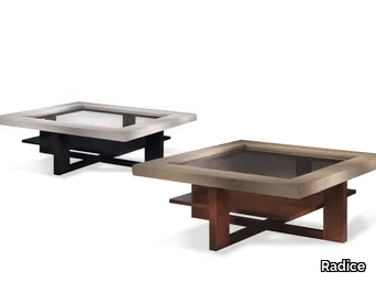 POUNDRIDGE - Square wooden coffee table _ Radice