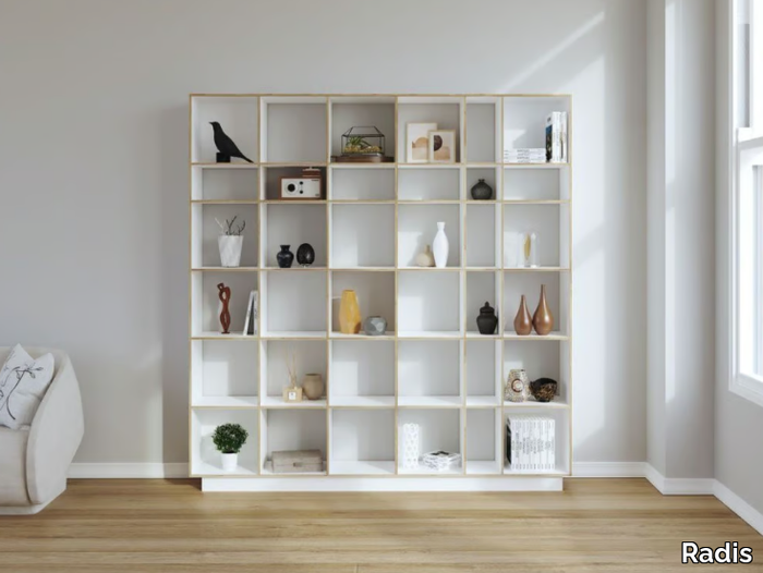 GRID - Open wooden bookcase _ Radis