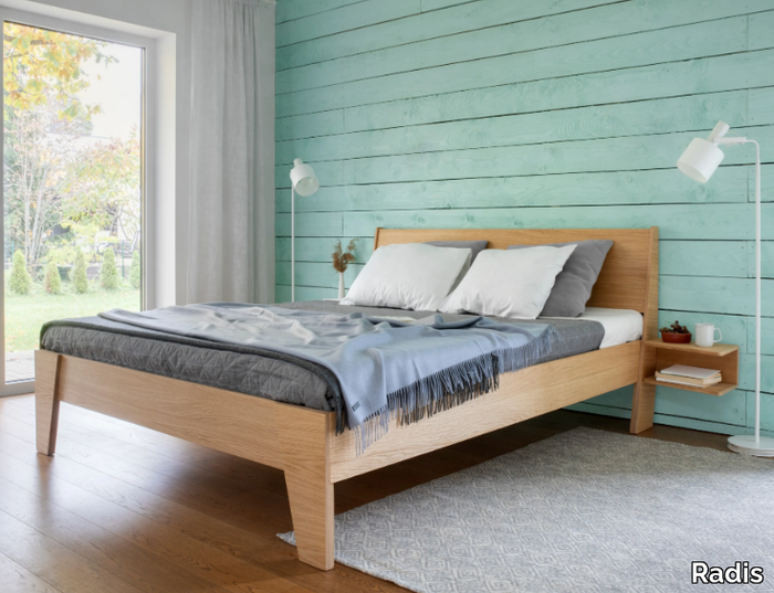 HUH - Double bed with integrated nightstands _ Radis