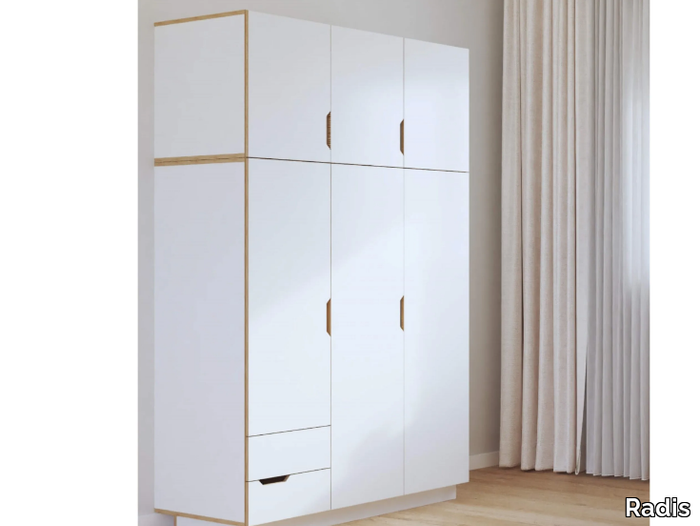 HUH - Plywood wardrobe with drawers _ Radis