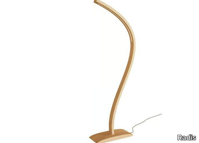 MOODLIFTER - Wooden floor lamp _ Radis