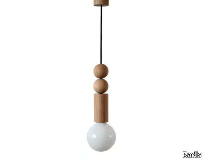 PAULA - Wooden pendant lamp _ Radis