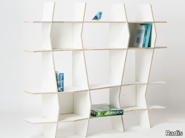 WAV - Freestanding plywood shelving unit _ Radis