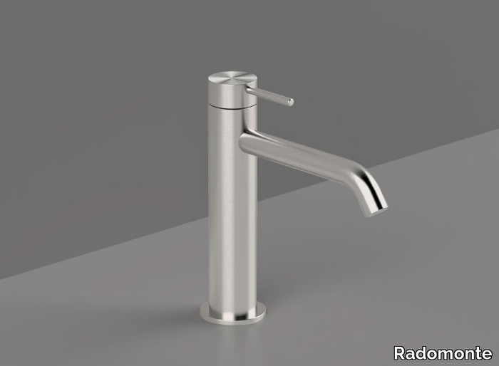 TKI92 - Countertop single handle steel washbasin mixer _ Radomonte