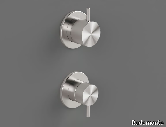 TKI5 - 2 hole stainless steel shower mixer with diverter _ Radomonte