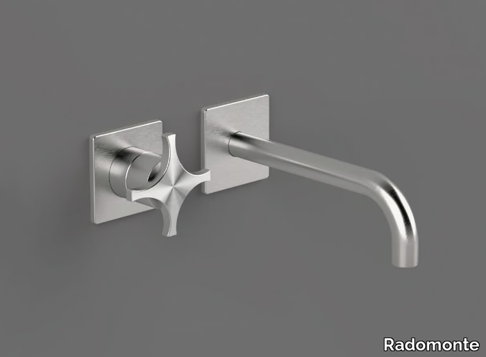 DXN18 - 2 hole wall-mounted single handle washbasin mixer _ Radomonte