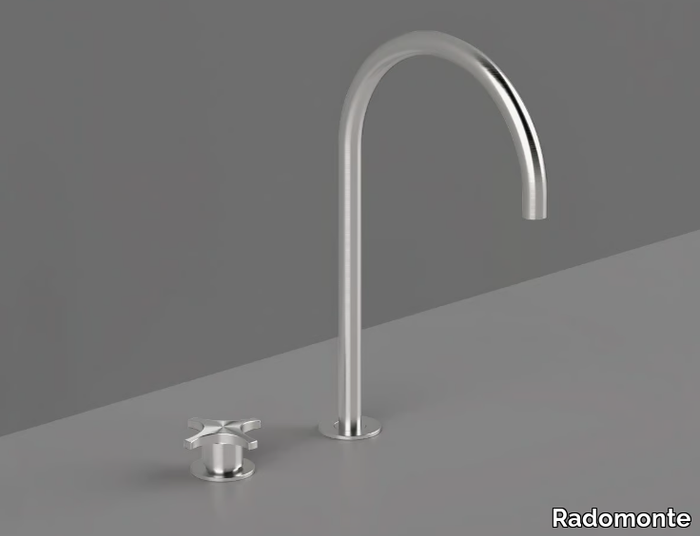 DXN33 - 2 hole countertop single handle washbasin mixer _ Radomonte