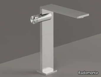 AIC3 - Countertop single handle stainless steel washbasin mixer without waste _ Radomonte