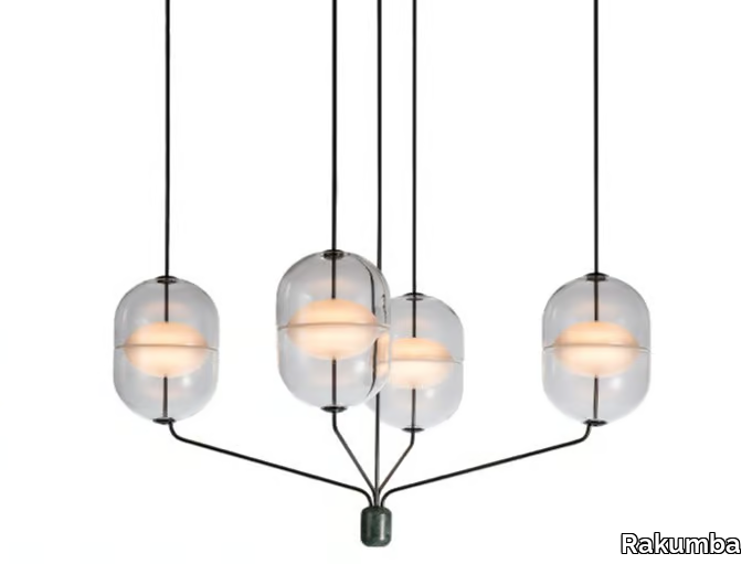 INDRE - LED stone and glass modular pendant system _ Rakumba