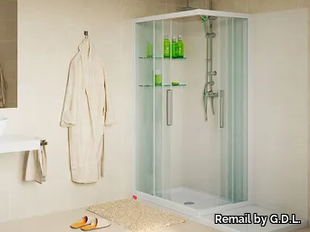 SOLUZIONE BALZETTO - Corner shower cabin _ Remail by G.D.L.