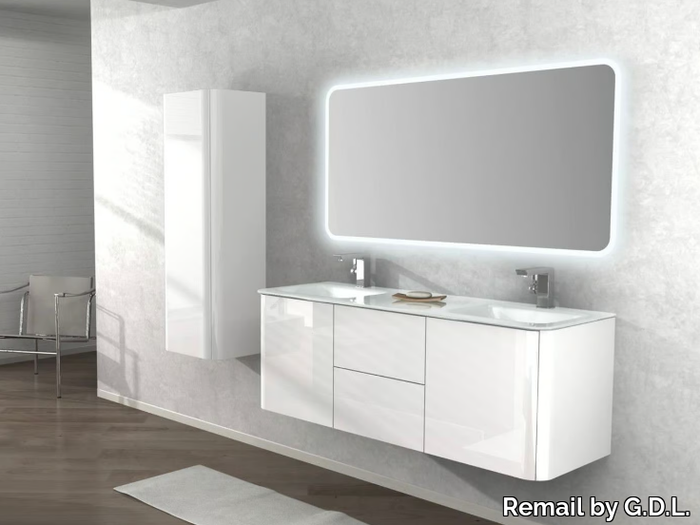 LIVERPOOL - Double wall-mounted vanity unit _ Remail by G.D.L.