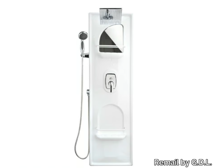 Shower panel with diverter - Wall-mounted shower panel _ Remail by G.D.L.