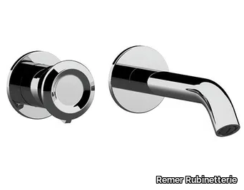 ELEMENT - Single handle wall-mounted washbasin mixer _ Remer Rubinetterie