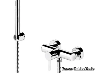 METRICA - Single handle external shower mixer with hand shower _ Remer Rubinetterie