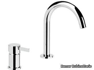 METRICA - Single handle 2 hole washbasin mixer without waste _ Remer Rubinetterie