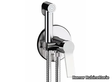 SLASH & DOT - Wall-mounted bidet mixer with spray _ Remer Rubinetterie