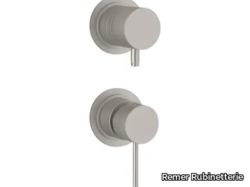 X STYLE INOX - 2 hole stainless steel shower mixer with diverter _ Remer Rubinetterie