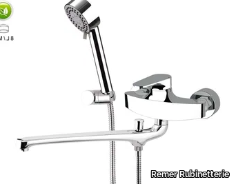 CLASS LINE ECO - Wall-mounted bathtub mixer with hand shower _ Remer Rubinetterie