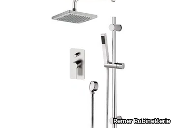 ENERGY - Chromed brass shower set with diverter _ Remer Rubinetterie