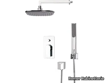 INFINITY - Shower mixer with diverter with hand shower with overhead shower _ Remer Rubinetterie