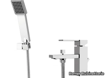 QUBIKA - Single handle bathtub mixer with diverter _ Remer Rubinetterie