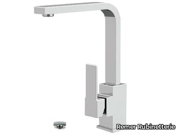 QUBIKA - Washbasin mixer with adjustable spout _ Remer Rubinetterie