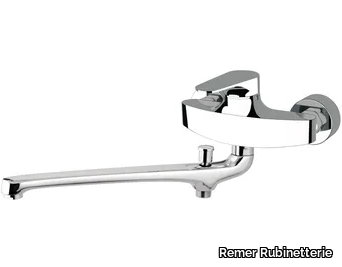 CLASS LINE - Wall-mounted bathtub mixer with diverter _ Remer Rubinetterie